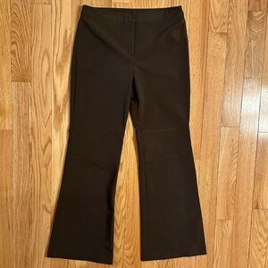 David Meister Flare Dress Pant Trouser Women’s 6 Cocoa Brown